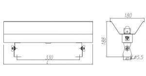 Lampă de sterilizare cu UV 1x30W cu prindere pe perete/plafon