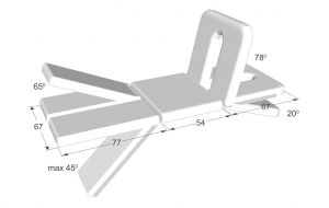 Canapea Manumed Comfort 3 secţiuni, model 623, acţionare electrică, secţiunea pentru picioare reglabilă separat