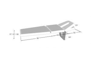 Canapea Manumed Optimal 3 secţiuni, model 222, acţionare electrică