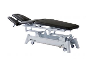 Canapea Manumed Optimal 3 secţiuni, model 245, acţionare electrică,  secţiunea pentru braţe reglabilă, cu poziţie pentru flexie (electrică)