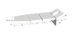 Canapea Manumed Osteo 4 secţiuni, model 446, acţionare electrică şi poziţie pentru flexie, cu opţiune all-around operation