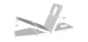 Canapea Manumed Osteo 4 secţiuni, model 446, acţionare electrică şi poziţie pentru flexie, cu opţiune all-around operation