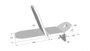 Canapea ManuXelect 3 secţiuni, acţionare electrică