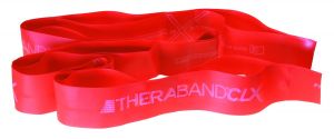 Bandă elastică TheraBand CLX - Roşu/Mediu
