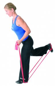 Bandă elastică TheraBand,  5,5 m - Galben / Uşor