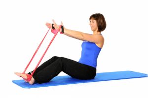 Bandă elastică TheraBand, rolă de 45 m - Auriu / Max