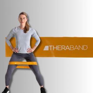 Bandă elastică tip curea TheraBand,  7,6x20,5 cm - Auriu / Extra