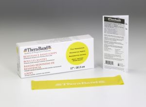 Bandă elastică tip curea TheraBand,  7,6x30,5 cm - Galben / Uşor