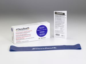 Bandă elastică tip curea TheraBand,  7,6x45,5 cm - Albastru / Extra