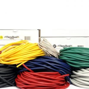 Coardă elastică TheraBand, 30,5 m - Bej / Extra uşor