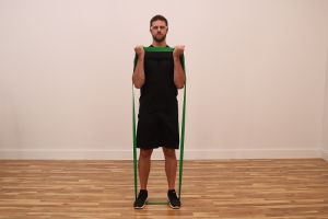 Set benzi elastice tip curea TheraBand pentru sportivi (uşor, mediu)