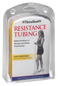Set corzi elastice asortate TheraBand,  Uşor (Galben, roşu şi verde)