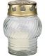 Candela LA 72 FF  sticla alba cu capac din metal alba 10 c m , 4-6 h. 10/ bax