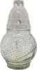 Candela sticla alba 16 cm, 9h Z 490 12/ bax
