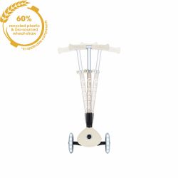 Trotineta Globber pentru copii ecologica pliabila cu lumini culoare crem(4)