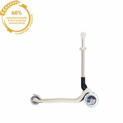 Trotineta Globber pentru copii ecologica pliabila cu lumini culoare crem(6)