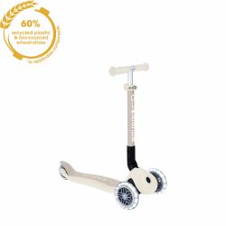 Trotineta Globber pentru copii ecologica pliabila cu lumini culoare crem(3)
