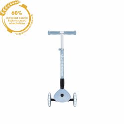 Trotineta Globber JUNIOR PLIABILA ECOLOGICA ghidon ajustabil pe 3 nivele roti cu lumini LED rulmenti ABEC 9 culoare albastru(4)