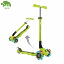 Trotineta Globber PRIMO pliabila cu lumini ghidon ajustabil 3 nivele rulmenti ABEC 5 culoare verde(7)