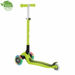 Trotineta Globber PRIMO pliabila cu lumini ghidon ajustabil 3 nivele rulmenti ABEC 5 culoare verde(1)