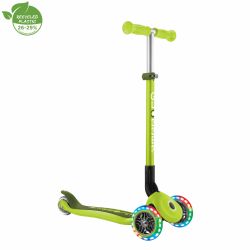 Trotineta Globber PRIMO pliabila cu lumini ghidon ajustabil 3 nivele rulmenti ABEC 5 culoare verde(3)
