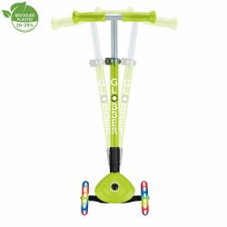 Trotineta Globber PRIMO pliabila cu lumini ghidon ajustabil 3 nivele rulmenti ABEC 5 culoare verde(6)
