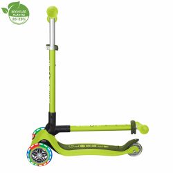 Trotineta Globber PRIMO pliabila cu lumini ghidon ajustabil 3 nivele rulmenti ABEC 5 culoare verde(10)