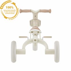 Tricicleta Globber 3 in 1 pentru copii ecologica bara de impins si ghidaj pentru parinti scaun ajustabil functie free wheel si cosulet transport(2)