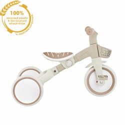 Tricicleta Globber 3 in 1 pentru copii ecologica bara de impins si ghidaj pentru parinti scaun ajustabil functie free wheel si cosulet transport(10)