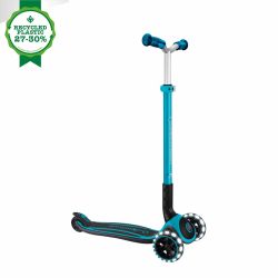 Trotineta Globber ACE LIGHTS ghidon reglabil 5 nivele greutate maxima 100 kg rulmenti ABEC 9 culoare albastra(3)