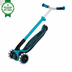Trotineta Globber ACE LIGHTS ghidon reglabil 5 nivele greutate maxima 100 kg rulmenti ABEC 9 culoare albastra(13)