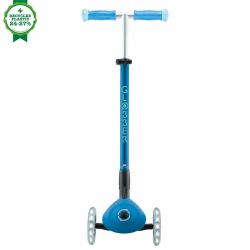 Trotineta Globber Elite Glow ghidon ajustabil 4 nivele pliabila rulmenti ABEC 9 culoare albastru(12)