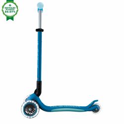 Trotineta Globber Elite Glow ghidon ajustabil 4 nivele pliabila rulmenti ABEC 9 culoare albastru(6)