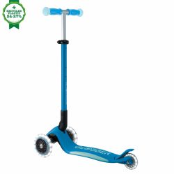 Trotineta Globber Elite Glow ghidon ajustabil 4 nivele pliabila rulmenti ABEC 9 culoare albastru(19)