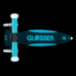 Trotineta Globber Elite Glow ghidon ajustabil 4 nivele pliabila rulmenti ABEC 9 culoare albastru(16)