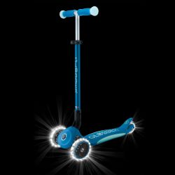 Trotineta Globber Elite Glow ghidon ajustabil 4 nivele pliabila rulmenti ABEC 9 culoare albastru(14)