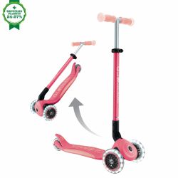 Trotineta Globber Elite Glow ghidon ajustabil 4 nivele pliabila rulmenti ABEC 9 culoare albastru(6)