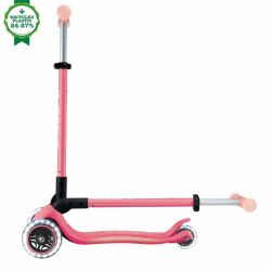 Trotineta Globber Elite Glow ghidon ajustabil 4 nivele pliabila rulmenti ABEC 9 culoare albastru(3)