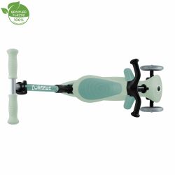 Trotineta Globber GO UP ACTIVE ECOLOGIC 3 in 1 ghidon si scaun ajustabile roti cu lumini rulmenti ABEC 9 culoare verde fistic(13)