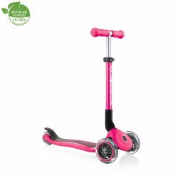 Trotineta Globber JUNIOR PLIABILA ghidon ajustabil 3 nivele greutate maxima 50 kg rulmenti ABEC 5 culoare roz(6)