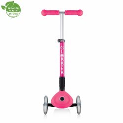 Trotineta Globber JUNIOR PLIABILA ghidon ajustabil 3 nivele greutate maxima 50 kg rulmenti ABEC 5 culoare roz(9)