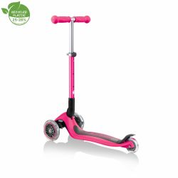 Trotineta Globber JUNIOR PLIABILA ghidon ajustabil 3 nivele greutate maxima 50 kg rulmenti ABEC 5 culoare roz(11)