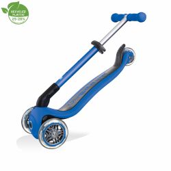 Trotineta Globber JUNIOR PLIABILA ghidon ajustabil 3 nivele greutate maxima 50 kg rulmenti ABEC 5 culoare albastra(2)