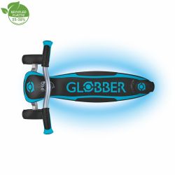 Trotineta Globber ULTIMUM LIGHTS pentru copii adolescenti si adulti ghidon reglabil pe 6 nivele greutate maxima 100 kg rulmenti ABEC 9(14)