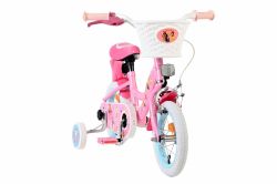 Bicicleta EL Disney Princess 12 inch frana de mana roata fata scaun si ghidon reglabil cosulet pe ghidon roti gonflabile(4)