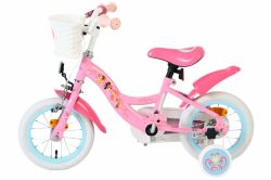 Bicicleta EL Disney Princess 12 inch frana de mana roata fata scaun si ghidon reglabil cosulet pe ghidon roti gonflabile(6)