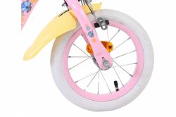 Bicicleta EL Disney Stitch 12 inch frana de mana scaun si ghidon reglabil cosulet pe ghidon spite metalice roti gonflabile stopuri reflectorizante(2)