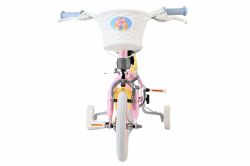 Bicicleta EL Disney Stitch 12 inch frana de mana scaun si ghidon reglabil cosulet pe ghidon spite metalice roti gonflabile stopuri reflectorizante(5)