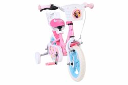 Bicicleta EL Disney Princess 12 inch frana de mana roti cauciuc EVA scaun si ghidon reglabil suport pentru papusi cosulet pe ghidon(4)