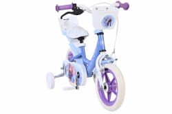 Bicicleta EL Disney Frozen 12 inch frana de mana pe roata fata roti cauciuc EVA scaun si ghidon reglabil cosulet ghidon scaun papusi(4)